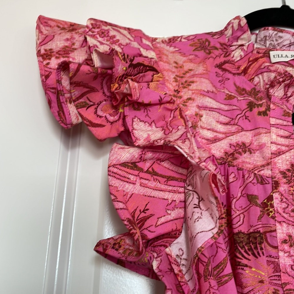 Lulua Frill-Sleeve Tiered-Ruffle Mini Dress - Picture 9 of 11